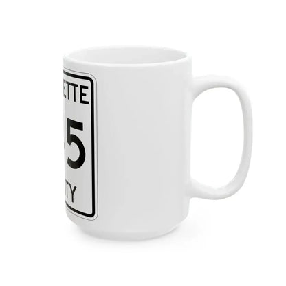 Michigan 545 Marquette County (Michigan) (Road Sign) White Coffee Mug - Go Mug Yourself