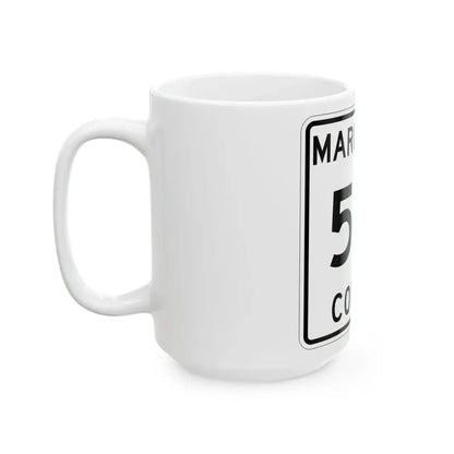 Michigan 551 Marquette County (Michigan) (Road Sign) White Coffee Mug - Go Mug Yourself