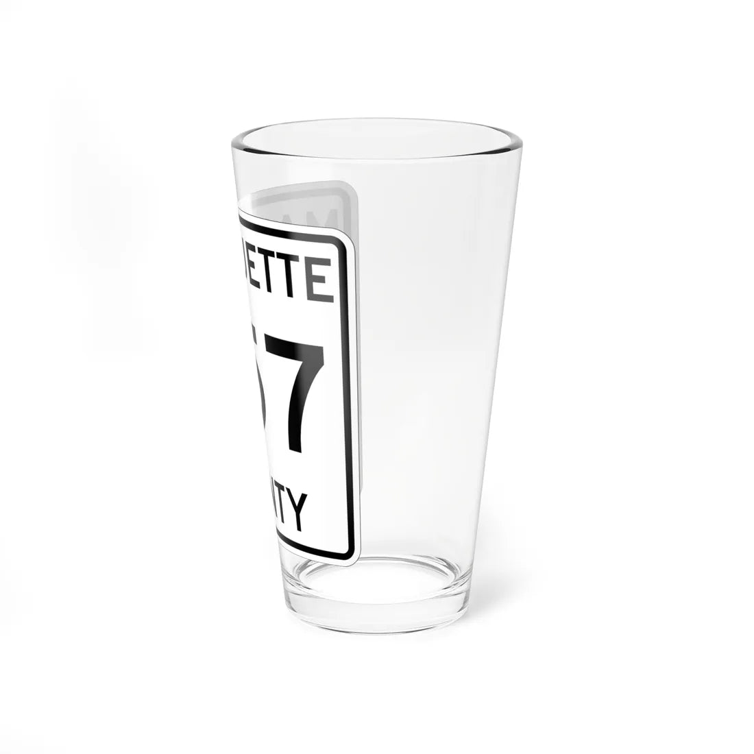 Michigan 557 Marquette County (Michigan) (Road Sign) Pint Glss 16oz - Go Mug Yourself