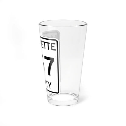 Michigan 557 Marquette County (Michigan) (Road Sign) Pint Glss 16oz - Go Mug Yourself