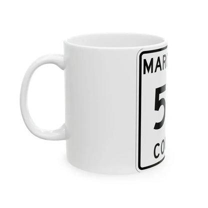 Michigan 571 Marquette County (Michigan) (Road Sign) White Coffee Mug - Go Mug Yourself