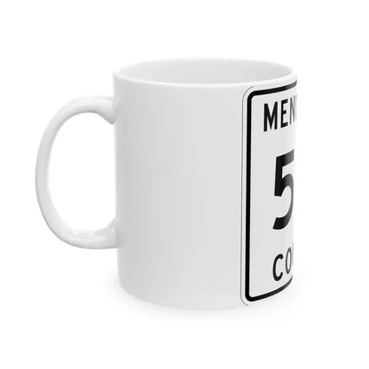 Michigan 571 Menominee County (Michigan) (Road Sign) White Coffee Mug - Go Mug Yourself