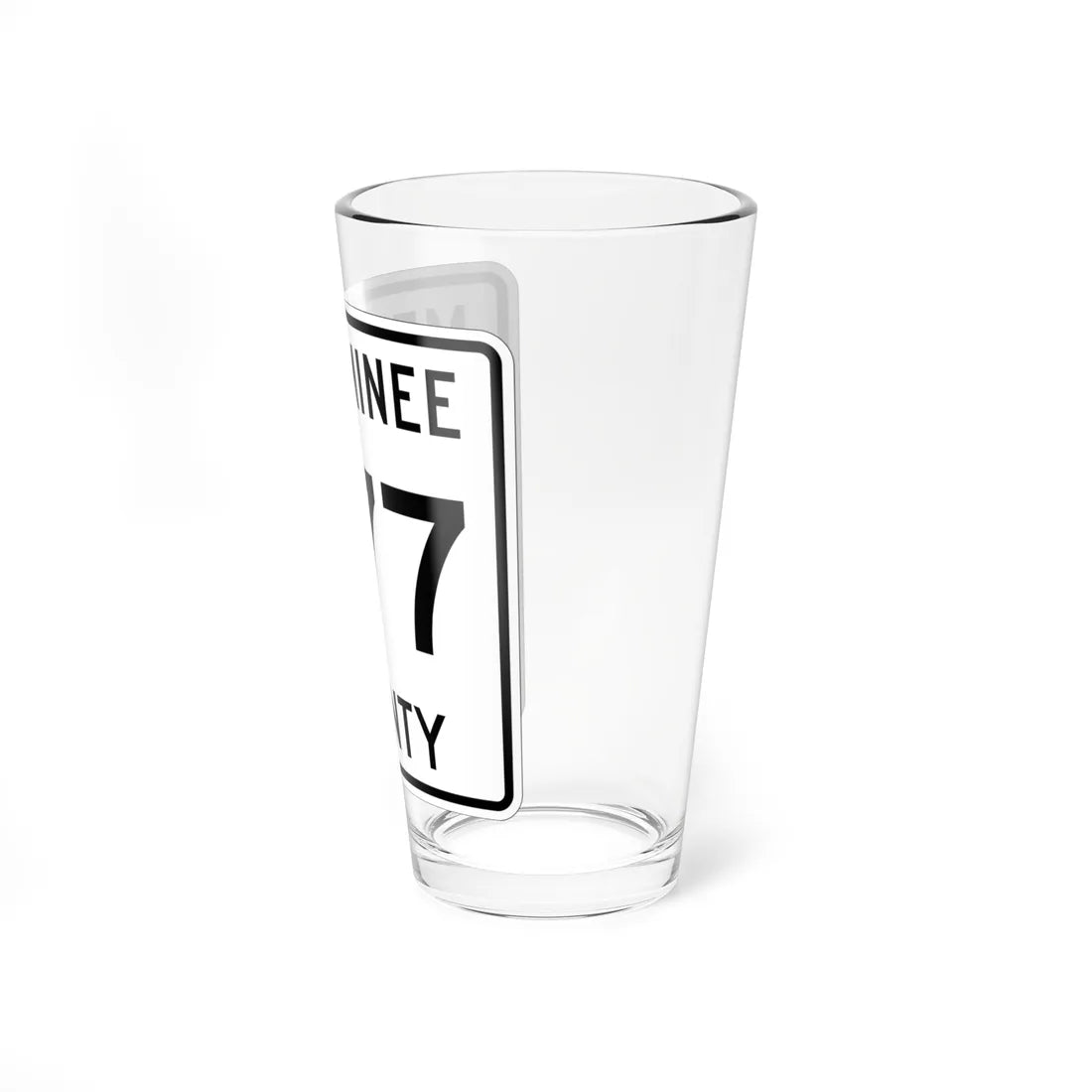 Michigan 577 Menominee County (Michigan) (Road Sign) Pint Glss 16oz - Go Mug Yourself