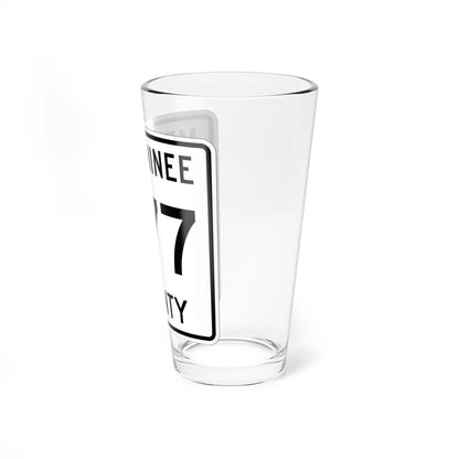 Michigan 577 Menominee County (Michigan) (Road Sign) Pint Glss 16oz - Go Mug Yourself