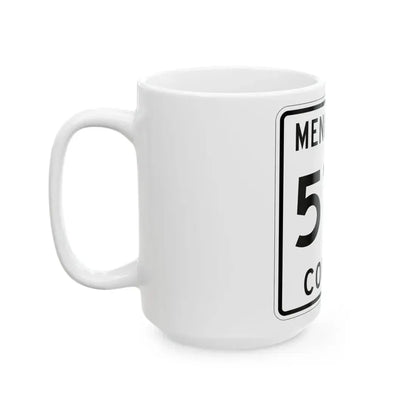 Michigan 577 Menominee County (Michigan) (Road Sign) White Coffee Mug - Go Mug Yourself