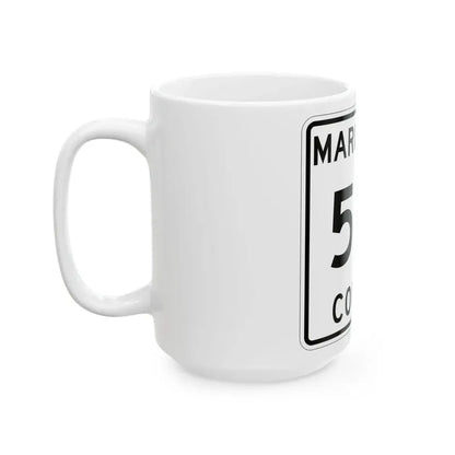 Michigan 581 Marquette County (Michigan) (Road Sign) White Coffee Mug - Go Mug Yourself