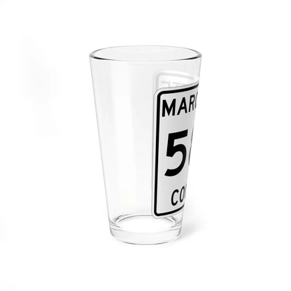 Michigan 583 Marquette County (Michigan) (Road Sign) Pint Glass 16oz - Go Mug Yourself