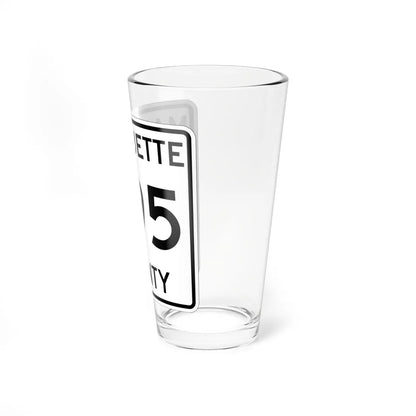 Michigan 595 Marquette County (Michigan) (Road Sign) Pint Glss 16oz - Go Mug Yourself