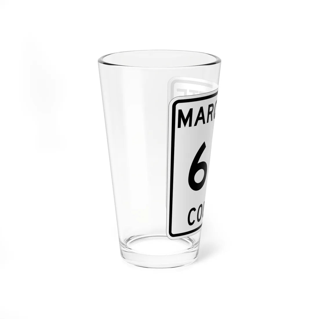 Michigan 601 Marquette County (Michigan) (Road Sign) Pint Glss 16oz - Go Mug Yourself