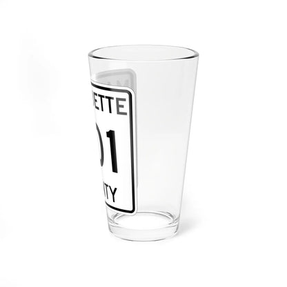 Michigan 601 Marquette County (Michigan) (Road Sign) Pint Glss 16oz - Go Mug Yourself