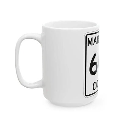 Michigan 607 Marquette County (Michigan) (Road Sign) White Coffee Mug - Go Mug Yourself