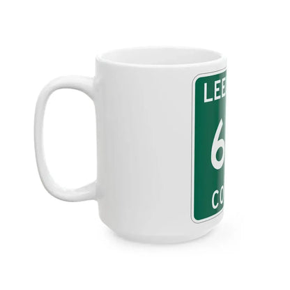 Michigan 616 Leelanau County (Michigan) (Road Sign) White Coffee Mug - Go Mug Yourself