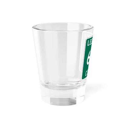 Michigan 618 Leelanau County (Michigan) (Road Sign) Shot Glass 1.5oz - Go Mug Yourself