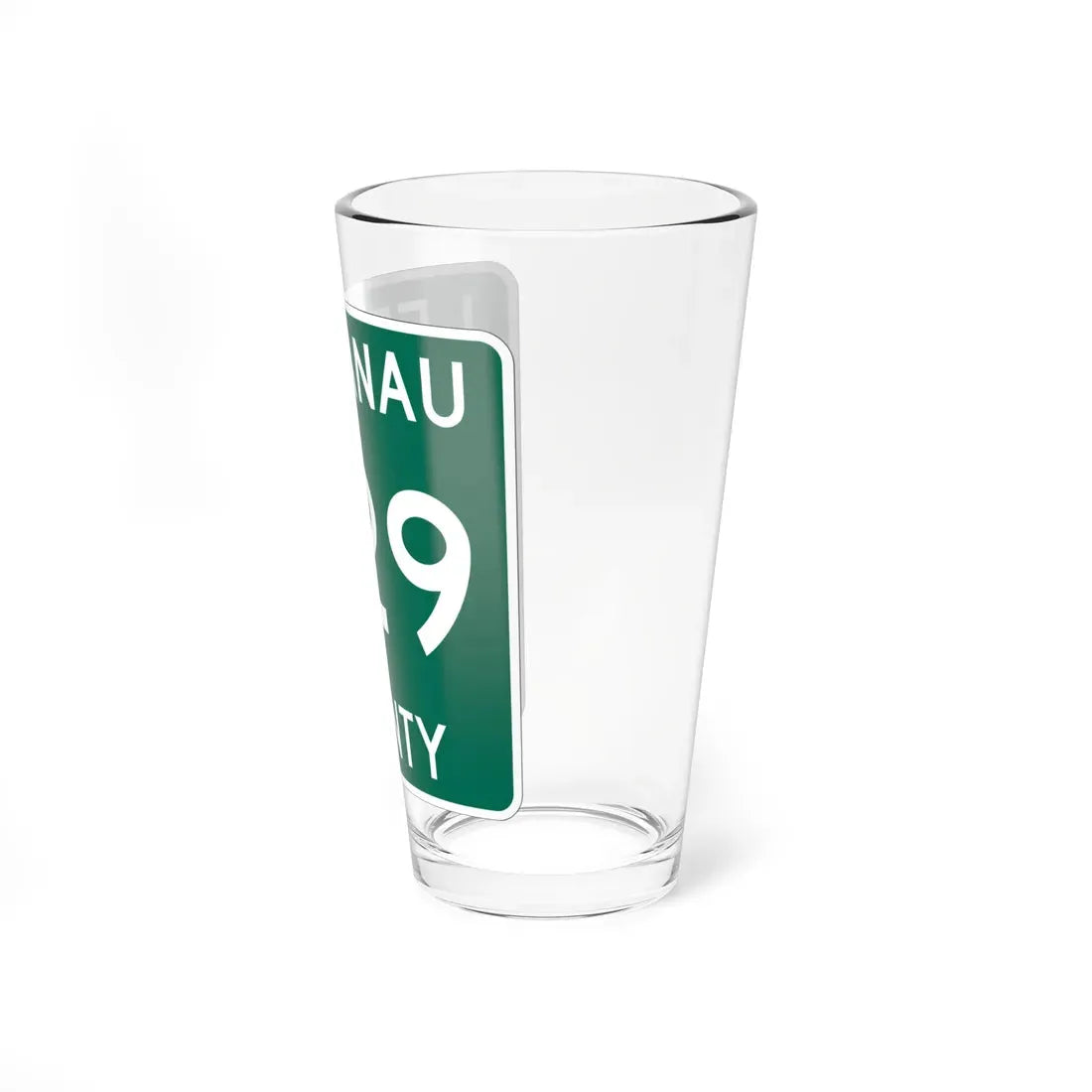 Michigan 629 Leelanau County (Michigan) (Road Sign) Pint Glass 16oz - Go Mug Yourself