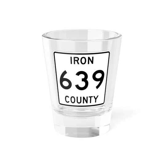 Michigan 639 Iron County (Michigan) (Road Sign) Shot Glass 1.5oz 1.5oz - Go Mug Yourself