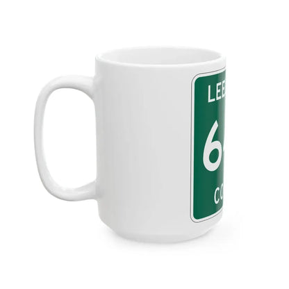 Michigan 643 Leelanau County (Michigan) (Road Sign) White Coffee Mug - Go Mug Yourself
