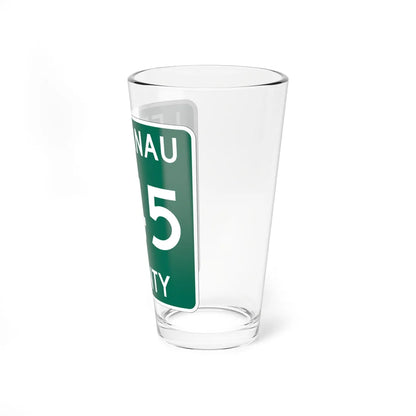 Michigan 645 Leelanau County (Michigan) (Road Sign) Pint Glss 16oz - Go Mug Yourself