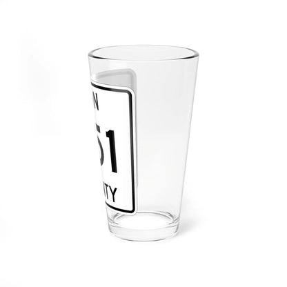 Michigan 651 Iron County (Michigan) (Road Sign) Pint Glss 16oz - Go Mug Yourself