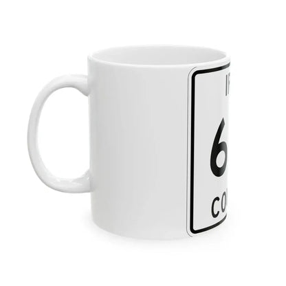 Michigan 651 Iron County (Michigan) (Road Sign) White Coffee Mug - Go Mug Yourself