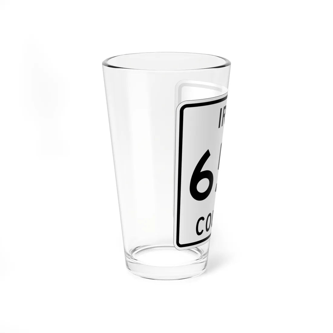 Michigan 657 Iron County (Michigan) (Road Sign) Pint Glss 16oz - Go Mug Yourself