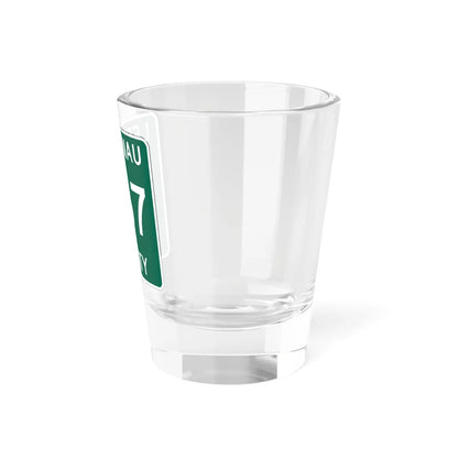 Michigan 667 Leelanau County (Michigan) (Road Sign) Shot Glass 1.5oz - Go Mug Yourself