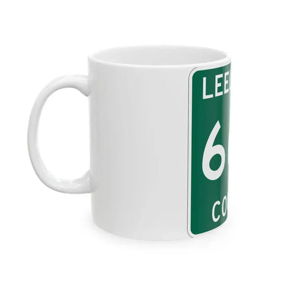 Michigan 669 Leelanau County (Michigan) (Road Sign) White Coffee Mug - Go Mug Yourself