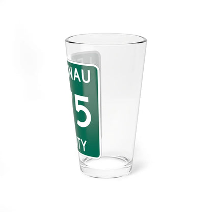 Michigan 675 Leelanau County (Michigan) (Road Sign) Pint Glss 16oz - Go Mug Yourself