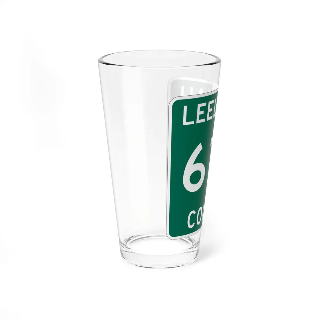 Michigan 677 Leelanau County (Michigan) (Road Sign) Pint Glass 16oz - Go Mug Yourself