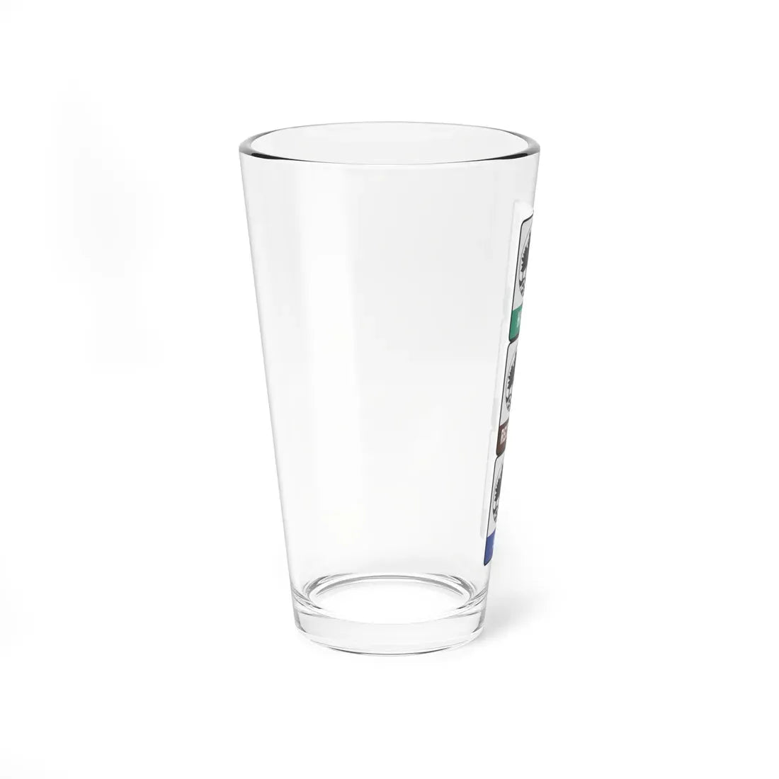 Michigan Heritage Routes stacked (Michigan) (Road Sign) Pint Glass 16oz - Go Mug Yourself
