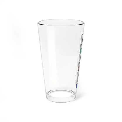 Michigan Heritage Routes stacked (Michigan) (Road Sign) Pint Glass 16oz - Go Mug Yourself