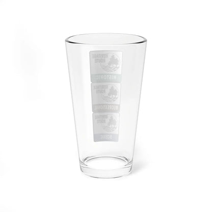 Michigan Heritage Routes stacked (Michigan) (Road Sign) Pint Glss 16oz - Go Mug Yourself