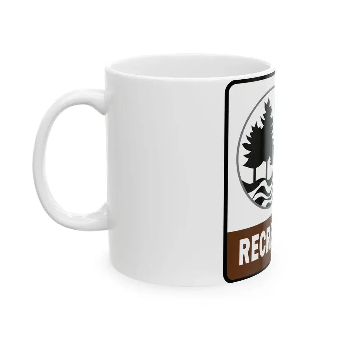 Michigan Recreational Heritage Route (Michigan) (Road Sign) White Coffee Mug - Go Mug Yourself