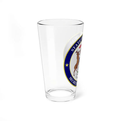 Michigan Secretary of State - Pint Glass 16oz-Go Mug Yourself