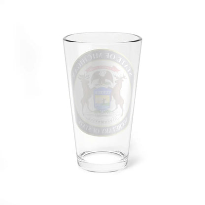 Michigan Secretary of State - Pint Glass 16oz-Go Mug Yourself