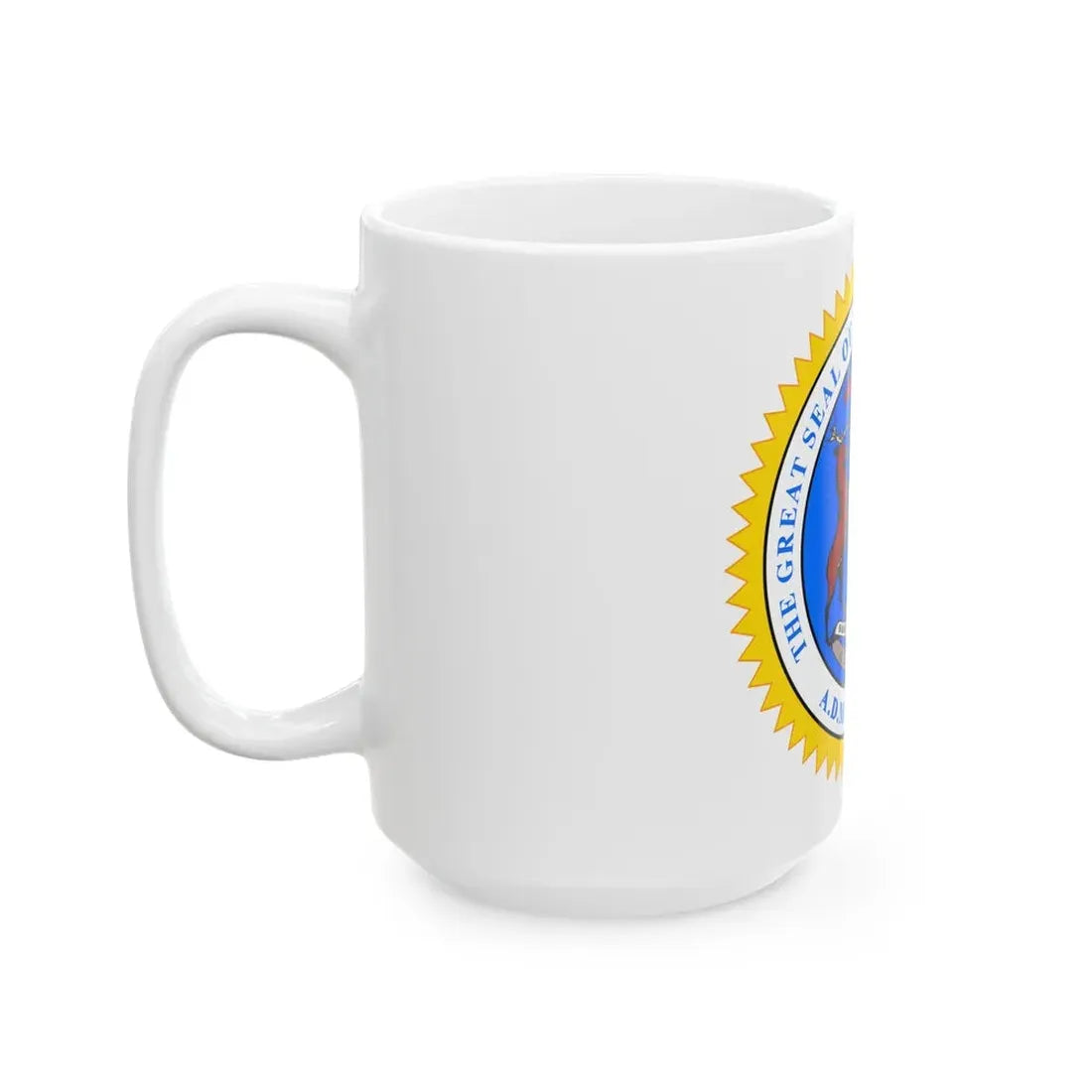 Michigan State Seal - White Coffee Mug - Go Mug Yourself