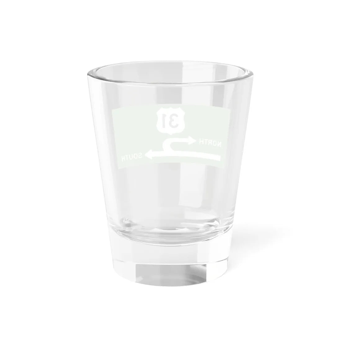 MichiganLeftSign (Michigan) (Road Sign) Shot Glass 1.5oz - Go Mug Yourself