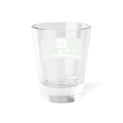 MichiganLeftSign (Michigan) (Road Sign) Shot Glass 1.5oz - Go Mug Yourself