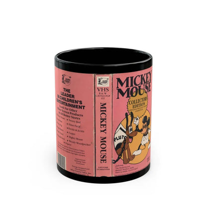 MICKEY MOUSE COLLECTORS EDITION ORIGINAL BLACK AND WHITE ANIMATION (VHS COVER) - Black Coffee Mug-11oz-Go Mug Yourself