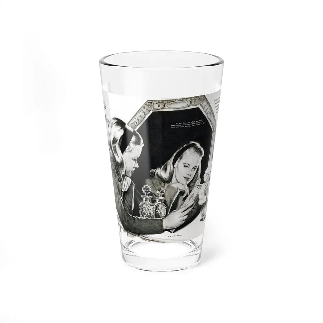 Mickey's Inspiration, Miss America magazine, October 1945 (Magazine Illustration) Pint Glass 16oz 16oz - Go Mug Yourself