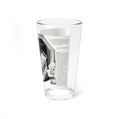Mickey's Inspiration, Miss America magazine, October 1945 (Magazine Illustration) Pint Glass 16oz - Go Mug Yourself