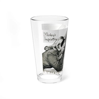 Mickey's Inspiration, Miss America magazine, October 1945 (Magazine Illustration) Pint Glass 16oz-Go Mug Yourself