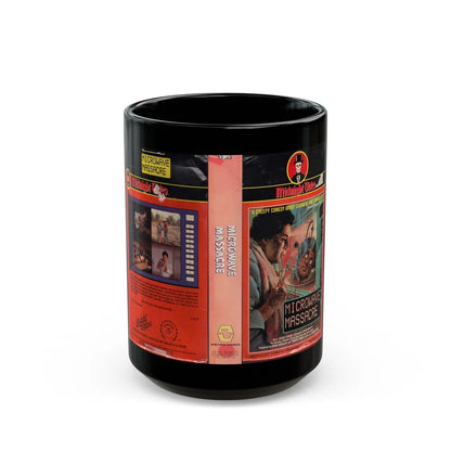 MICRO WAVE MASSACRE VERSION2 (VHS COVER) - Black Coffee Mug-15oz-Go Mug Yourself