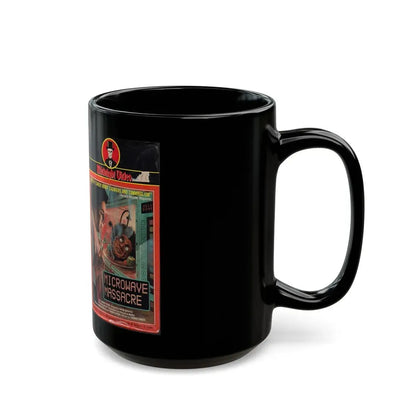 MICRO WAVE MASSACRE VERSION2 (VHS COVER) - Black Coffee Mug - Go Mug Yourself