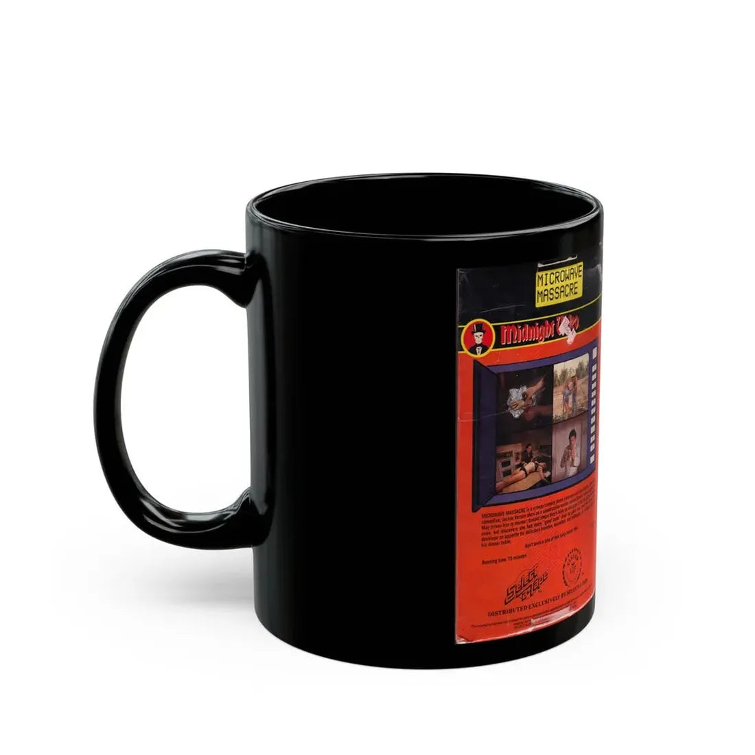 MICRO WAVE MASSACRE VERSION2 (VHS COVER) - Black Coffee Mug - Go Mug Yourself