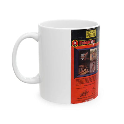 MICRO WAVE MASSACRE VERSION2 (VHS COVER) - White Coffee Mug-Go Mug Yourself