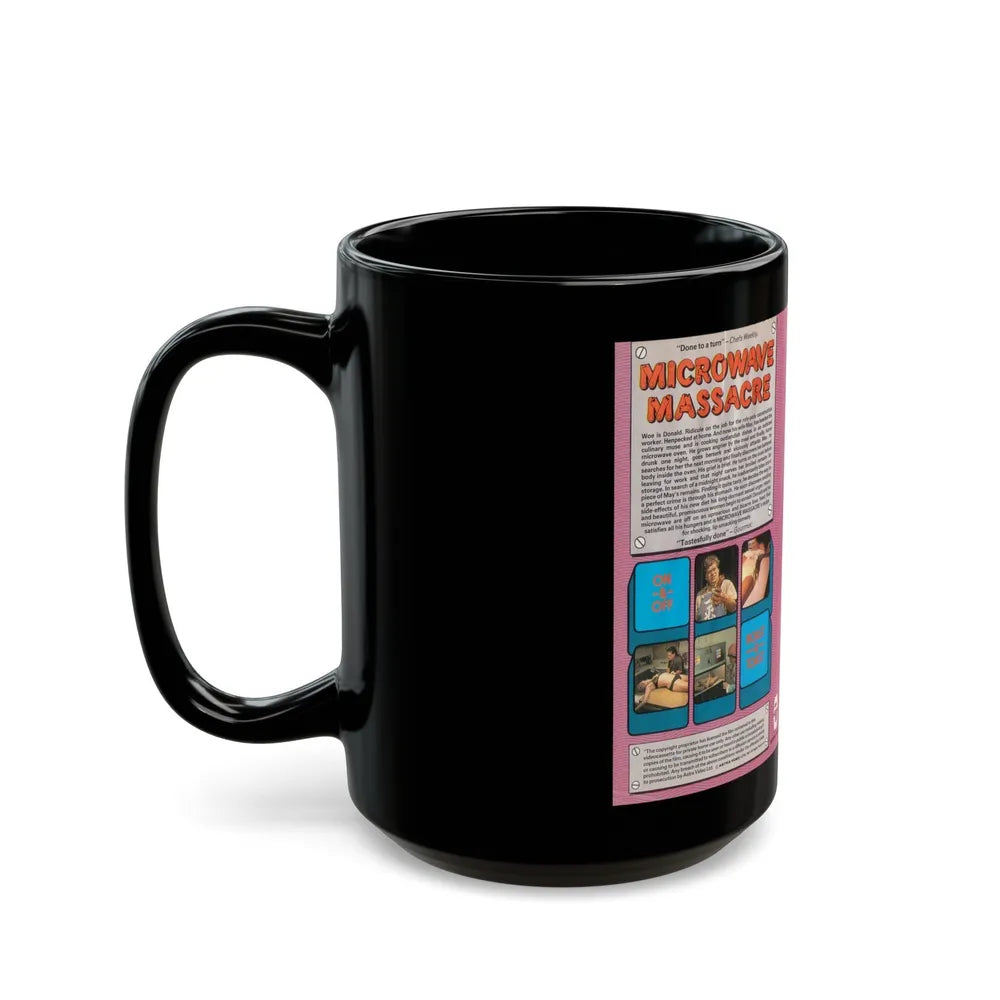 MICRO WAVE MASSACRE (VHS COVER) - Black Coffee Mug-Go Mug Yourself