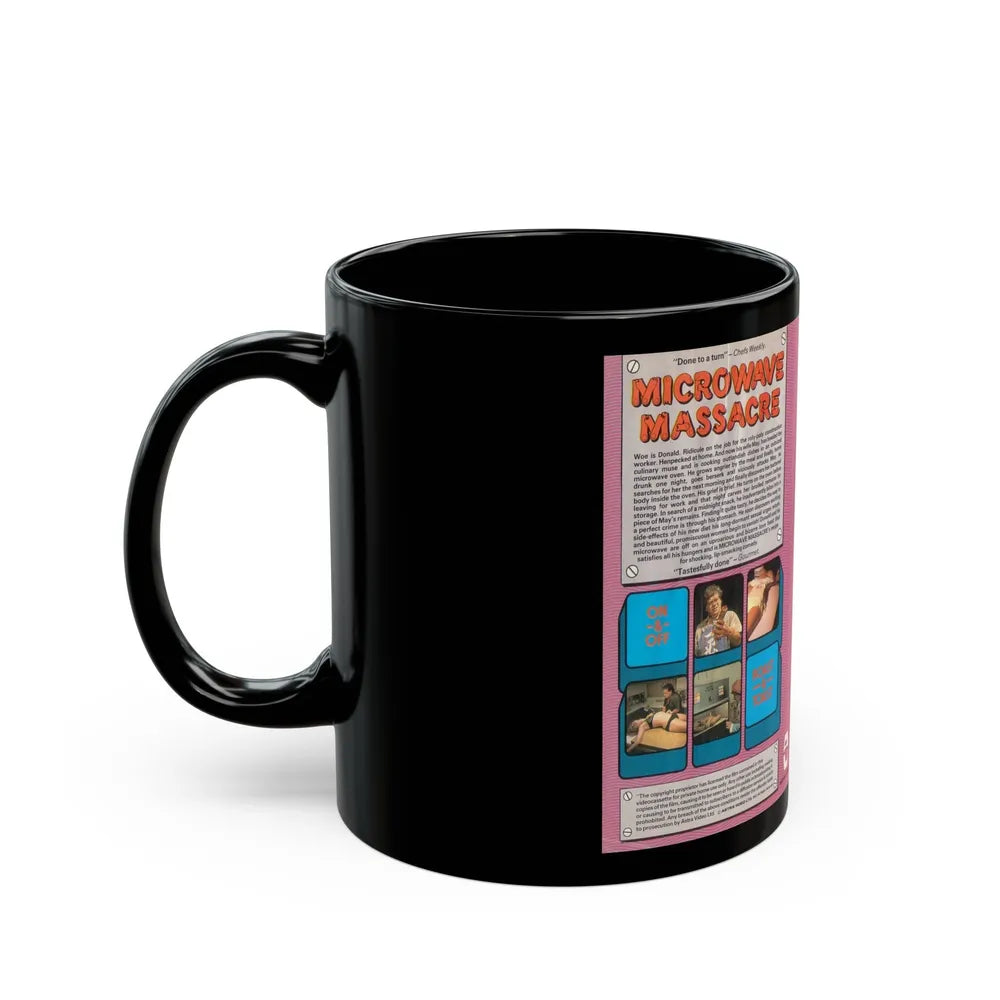 MICRO WAVE MASSACRE (VHS COVER) - Black Coffee Mug-Go Mug Yourself