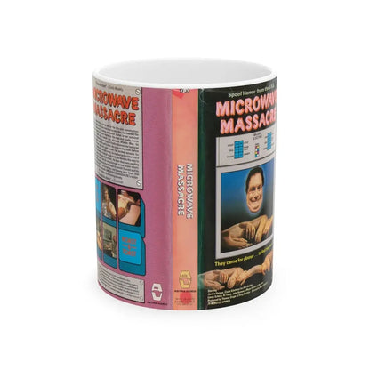 MICRO WAVE MASSACRE (VHS COVER) - White Coffee Mug 11oz - Go Mug Yourself