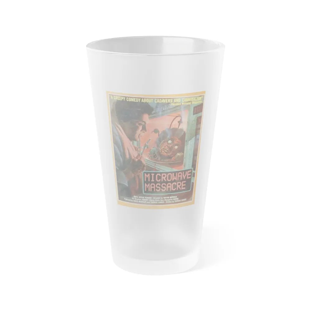 MICROWAVE MASSACRE 1979 Movie Poster - Frosted Pint Glass 16oz-16oz-Frosted-Go Mug Yourself