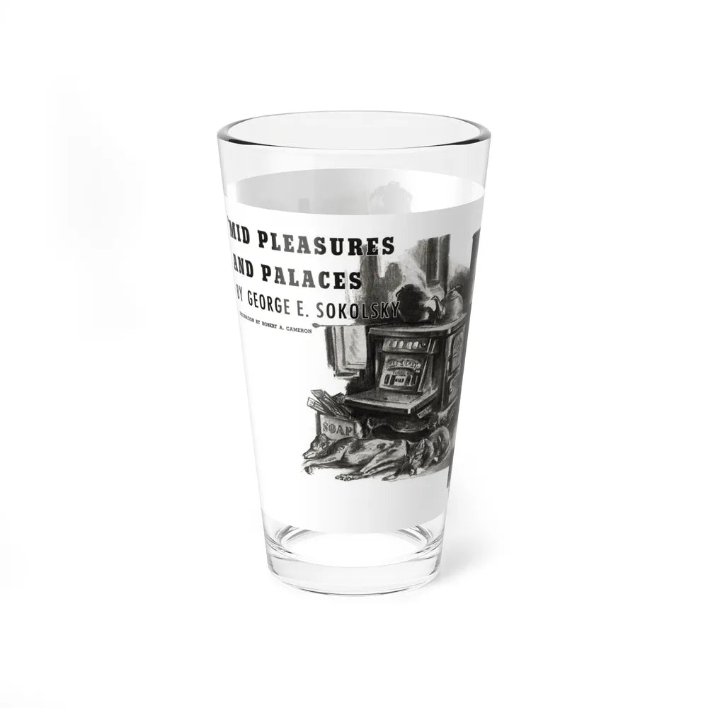 Mid Pleasures and Palaces, Liberty magazine, December 24, 1938 (Magazine Illustration) Pint Glass 16oz-Go Mug Yourself